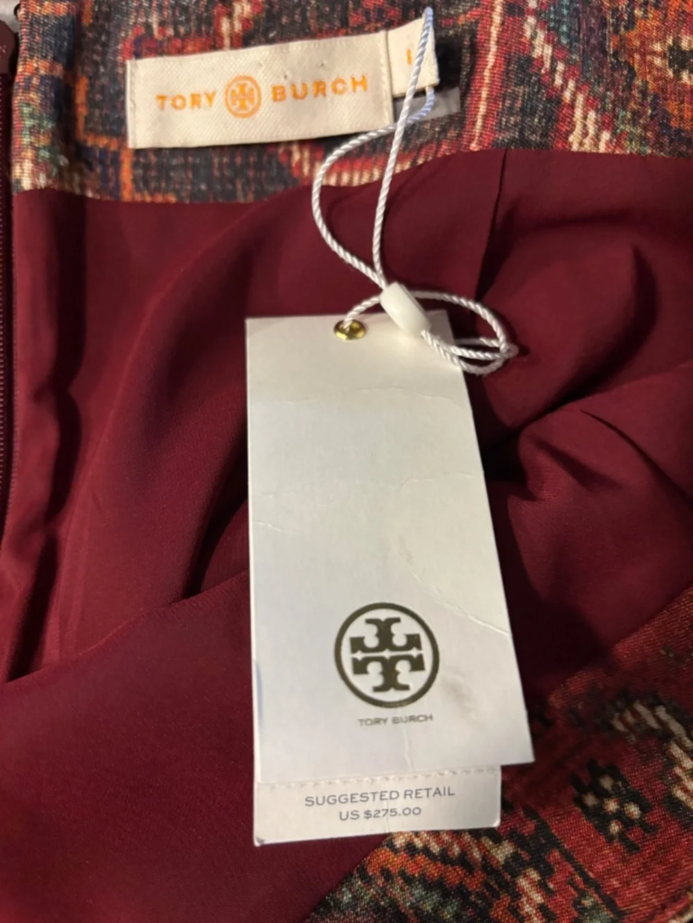 NWT Tory Burch Kera Marrakech Stretch Wool Silk Tapestry Skirt size 8